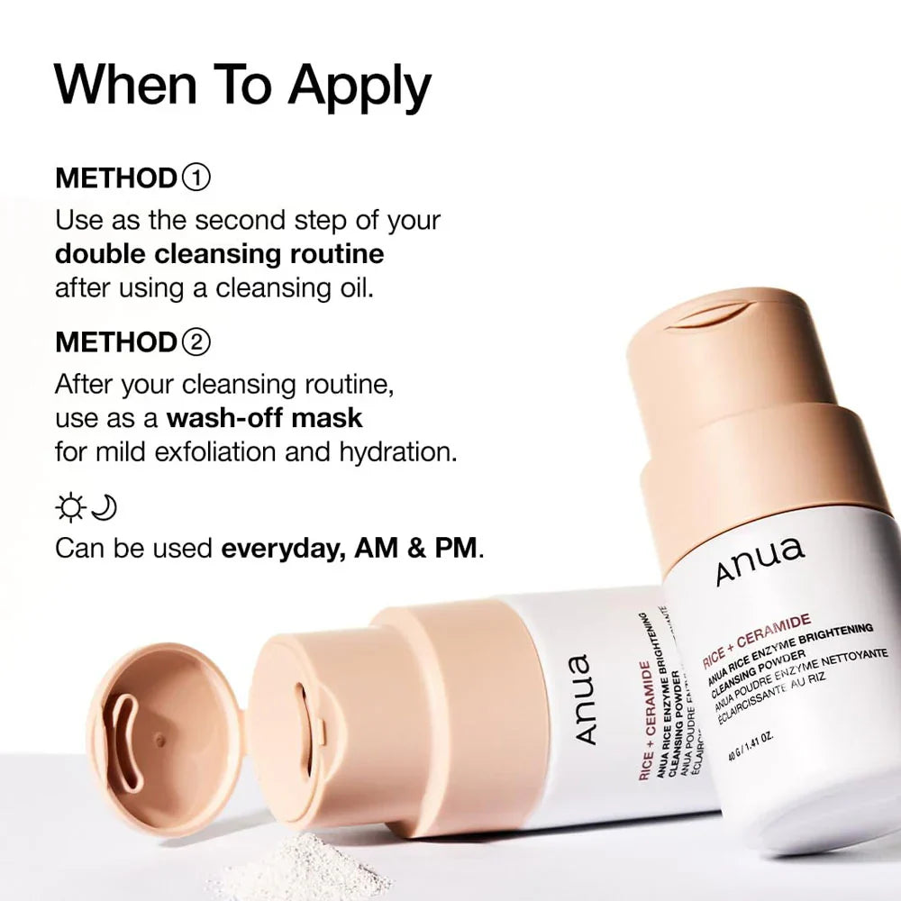 Anua Rice Enzyme Brightening Cleansing Powder